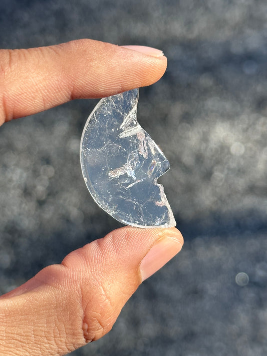 Clear Quartz Moon