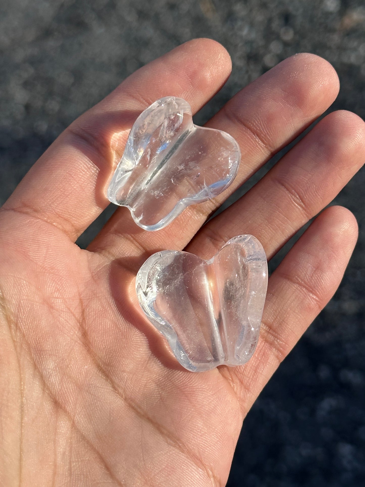 Clear Quartz Butterfly