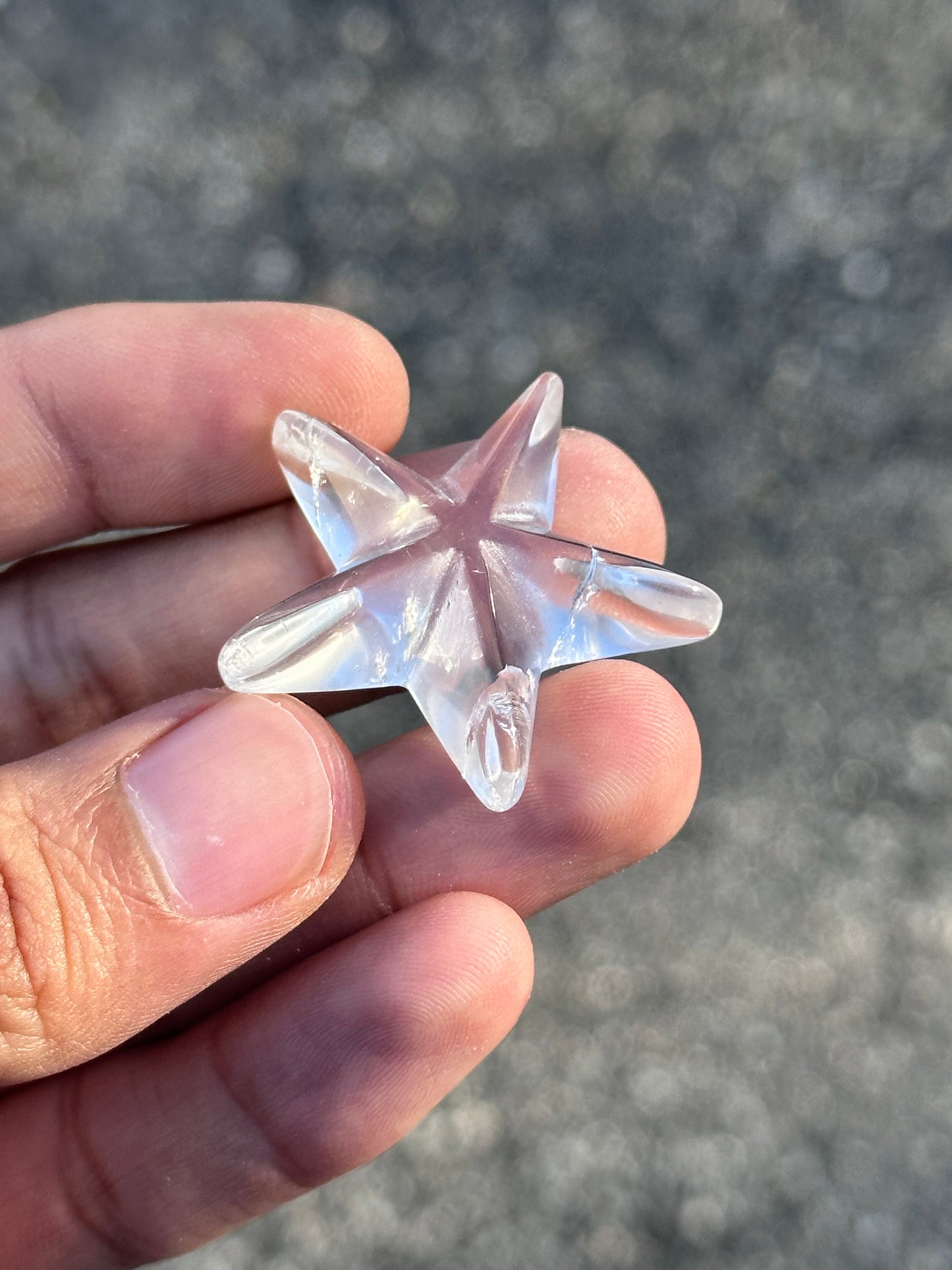 Clear Quartz Starfish